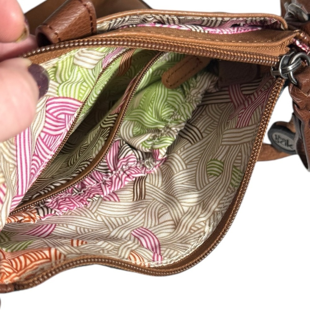 The Sak Brown And Multicolored Patchwork Crossbod… - image 8